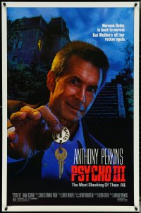 5g0944 PSYCHO III 1sh 1986 Norman bates is back to normal, but mother's off her rocker again!