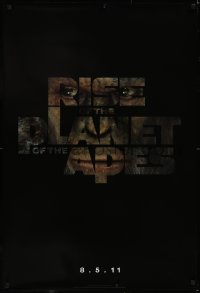 5g0964 RISE OF THE PLANET OF THE APES teaser DS 1sh 2011 prequel to the 1968 classic!