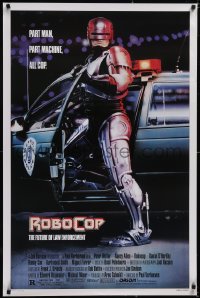 5g0965 ROBOCOP 1sh 1988 Paul Verhoeven, full-length cyborg police Peter Weller by Mike Bryan!