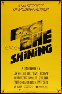 5g0981 SHINING NSS style 1sh 1980 Stephen King & Stanley Kubrick, iconic art by Saul Bass!