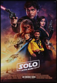 5g0994 SOLO int'l advance DS 1sh 2018 A Star Wars Story, Howard, different full-color montage image!