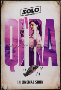 5g0997 SOLO int'l teaser DS 1sh 2018 A Star Wars Story, Howard, sexy Emilia Clarke as Qi'ra!