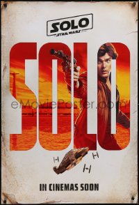 5g0998 SOLO int'l teaser DS 1sh 2018 A Star Wars Story, Ron Howard, Alden Ehrenreich as young Han!