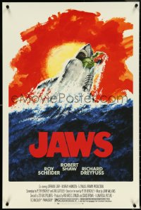 5g0539 JAWS #85/125 24x36 art print 2017 Robert Tanenbaum art used in promotions, blood red variant!