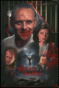 5g0554 SILENCE OF THE LAMBS #44/200 24x36 art print 2021 art by Juan Carlos Ruiz Burgos, variant!