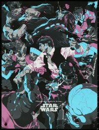 5g0556 STAR WARS #41/100 18x24 art print 2015 art by Tomer Hanuka, Neon Han Edition!