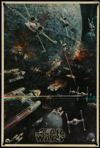 5g0586 STAR WARS 22x33 music poster 1977 George Lucas classic, John Berkey artwork, soundtrack!