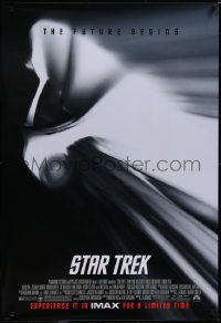 5g1009 STAR TREK IMAX DS 1sh 2009 J.J. Abrams, cool image of Enterprise, the future begins!