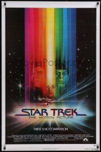 5g1014 STAR TREK advance 1sh 1979 cool art of Shatner, Nimoy, Khambatta and Enterprise by Bob Peak!