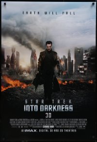 5g1017 STAR TREK INTO DARKNESS advance DS 1sh 2013 Benedict Cumberbatch as Khan, Earth Will Fall!