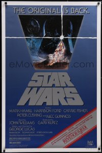 5g1020 STAR WARS studio style 1sh R1982 A New Hope, Jung art, advertising Revenge of the Jedi!