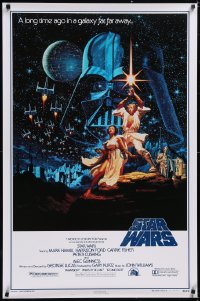 5g1023 STAR WARS style B Kilian fan club 1sh R1992 George Lucas, art by Greg & Tim Hildebrandt!