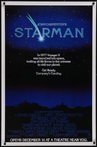 5g1030 STARMAN advance 1sh 1984 John Carpenter, alien Jeff Bridges & Karen Allen, company's coming!