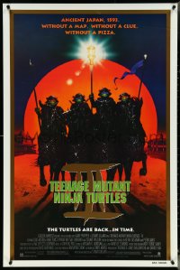 5g1043 TEENAGE MUTANT NINJA TURTLES III 1sh 1993 Turtles are back in time, feudal Japan!