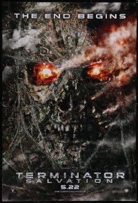 5g1048 TERMINATOR SALVATION teaser DS 1sh 2009 05.22 style, Christian Bale, the end begins!