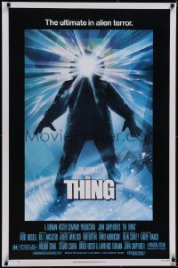 5g1052 THING 1sh 1982 John Carpenter classic sci-fi horror, Struzan, regular credit design!