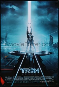 5g1060 TRON LEGACY int'l advance DS 1sh 2010 Jeff Bridges, Olivia Wilde, cool far-away image!