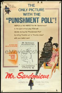 5h0239 MR. SARDONICUS 40x60 1961 William Castle, only picture with the punishment poll, ultra rare!