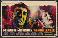 5h0594 CHAMBER OF HORRORS linen Belgian 1966 wild different Raymond Ray Elseviers horror art!