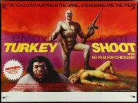 5h0347 TURKEY SHOOT British quad 1972 Steve Railsback, Olivia Hussey, humans are the prey!