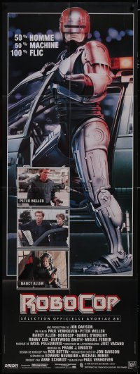 5h0098 ROBOCOP French door panel 1988 Paul Verhoeven, full-length cyborg policeman Peter Weller!