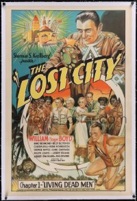 5h0489 LOST CITY linen chapter 1 1sh 1935 jungle sci-fi serial, William Stage Boyd, Living Dead Men!