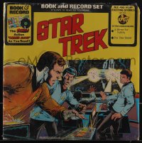 5h0036 STAR TREK book & record set 1976 includes A Mirror for Futility and The Time Stealer!