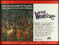 5h0214 WARRIORS subway poster 1979 Walter Hill, David Jarvis artwork of the armies of the night!