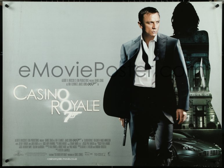 Emovieposter.com: 5h0296 Casino Royale Ds British Quad 2006 Daniel 