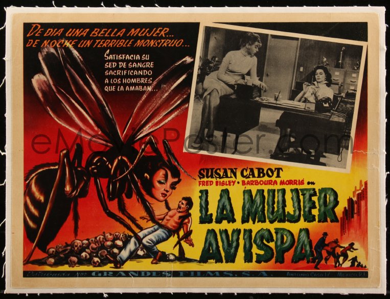 eMoviePoster.com: 5h0559 WASP WOMAN linen Mexican LC 1962 great human ...