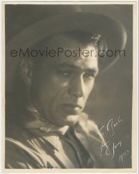 5j0065 GARY COOPER signed deluxe 11x14 still 1933 also signed by photographer Melbourne Spurr!