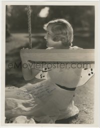 5j0074 MADGE EVANS signed deluxe 10x13 still 1930s great c/u by swing by Clarence Sinclair Bull!