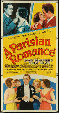 5j0652 PARISIAN ROMANCE 3sh 1932 Lew Cody & Gilbert Roland in love triangle w/Marian Shilling!