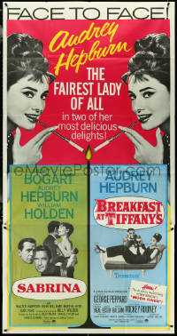 5j0660 SABRINA /BREAKFAST AT TIFFANY'S 3sh 1965 beautiful Audrey Hepburn is the fairest lady of them all, ultra rare!