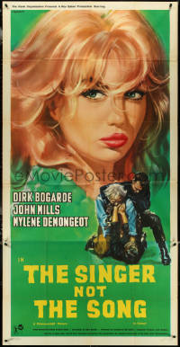 5j0662 SINGER NOT THE SONG English 3sh 1962 different Casaro art of sexy Mylene Demongeot, rare!