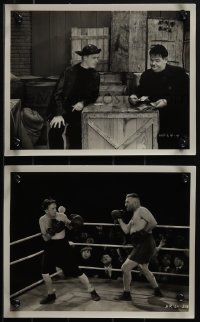 5j1980 ANY OLD PORT 2 8x10 stills 1932 great images of Stan Laurel & Oliver Hardy, boxing!