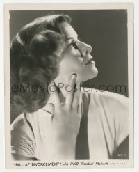 5j1731 BILL OF DIVORCEMENT 8x10.25 still 1932 portrait of young Katharine Hepburn in her first movie!