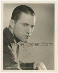 5j0155 CHESTER MORRIS signed 8x10 still 1930s MGM studio portrait of the square-jawed leading man!