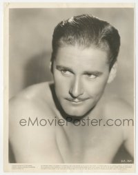 5j1756 ERROL FLYNN 7.75x10 still 1938 barechested head & shoulders portrait of the leading man!