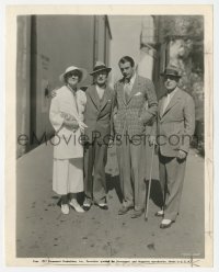 5j1761 GARY COOPER 8x10.25 still 1937 with his visiting mother, father & brother in Hollywood!