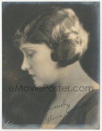 5j0169 GLORIA SWANSON signed deluxe 6.5x8.5 still 1922 wonderful profile portrait by Evans!