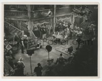 5j1766 GO WEST candid 8x10.25 still 1940 cool overhead shot of crew filming The Marx Bros in saloon!