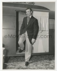 5j1768 GONE WITH THE WIND candid 7.75x10 still 1939 Clark Gable by his dressing room as Rhett Butler!