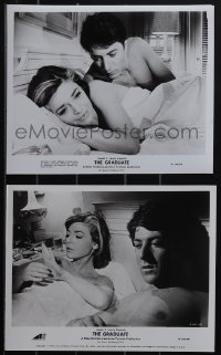 5j1987 GRADUATE 2 8x10 stills 1967 great images of Dustin Hoffman in bed with Anne Bancroft!