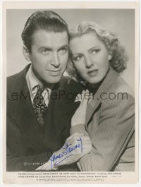 5j0175 JAMES STEWART signed 7.75x10.25 still 1939 with Jean Arthur in Mr. Smith Goes to Washington!