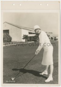 5j1782 JEAN ARTHUR 8x11 key book still 1928 full-length portrait of the flapper girl with golf club!