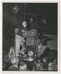 5j1783 JET PILOT candid 8.25x10 still 1957 Josef von Sternberg by camera directing a scene!