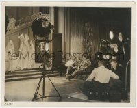 5j1791 KING OF JAZZ candid 8x10.25 still 1930 Paul Whiteman, John M. Anderson & Robert Ross on set!