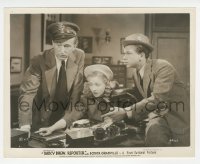 5j1810 NANCY DREW REPORTER 8x10.25 still 1939 Bonita Granville & Frankie Thomas by police radio!