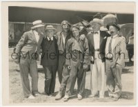 5j1811 NOW WE'RE IN THE AIR candid 8x10 key book still 1927 Beery & Hatton with guest W.C. Fields!